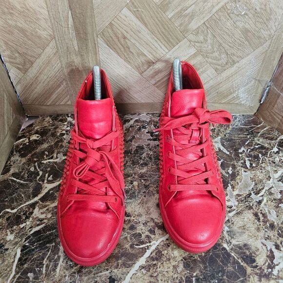 Steve Madden women's fashion hi-top red shoes size 6  594 - Picture 8 of 11